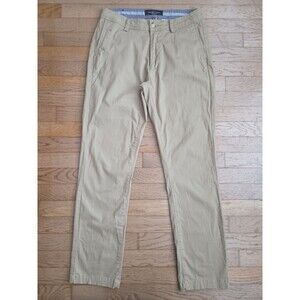 Nickel & Iron Men’s Pants 30x30 Flat Front Tan Khaki Cotton Blend 31x29 Actual